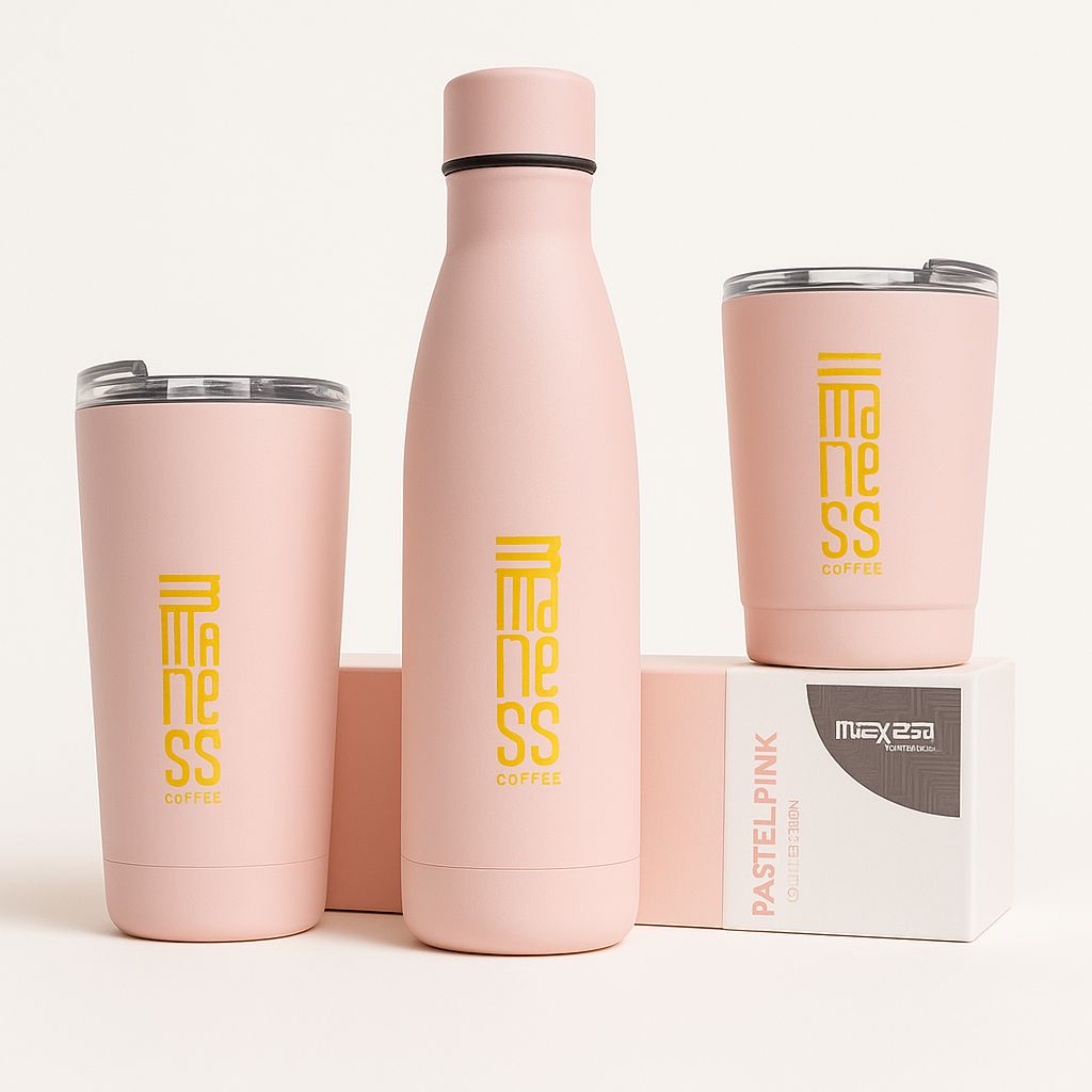 Botella TERMO Madness Coffee 500ml ROSA