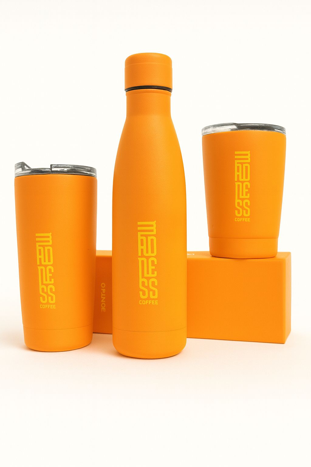 Botella TERMO Madness Coffee 500ml NARANJA