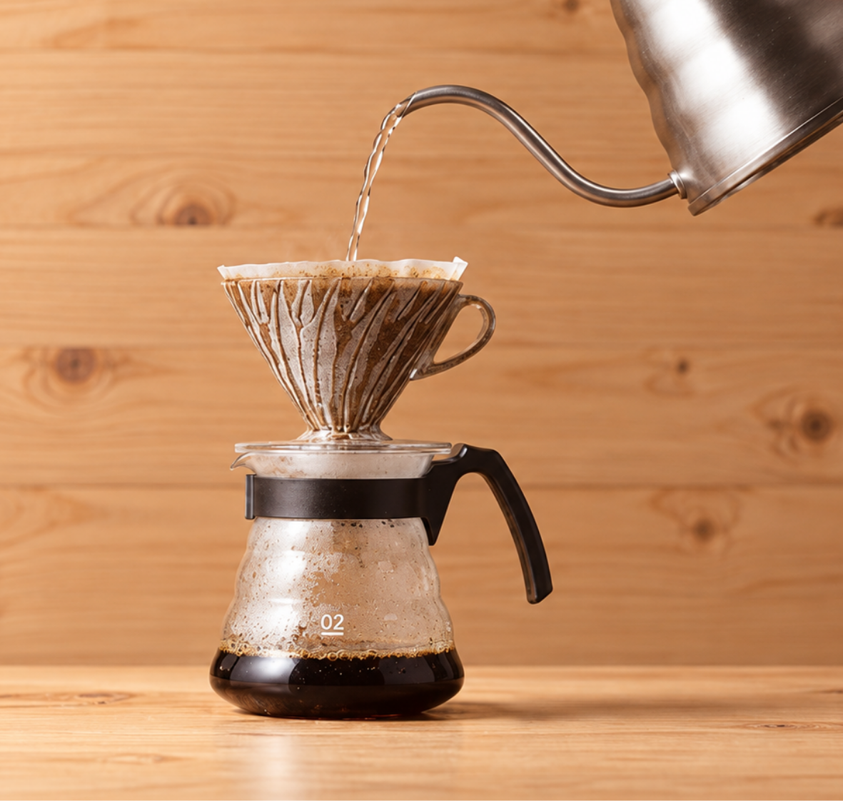 Hario Kit V60 02 - Plástico - Transparente