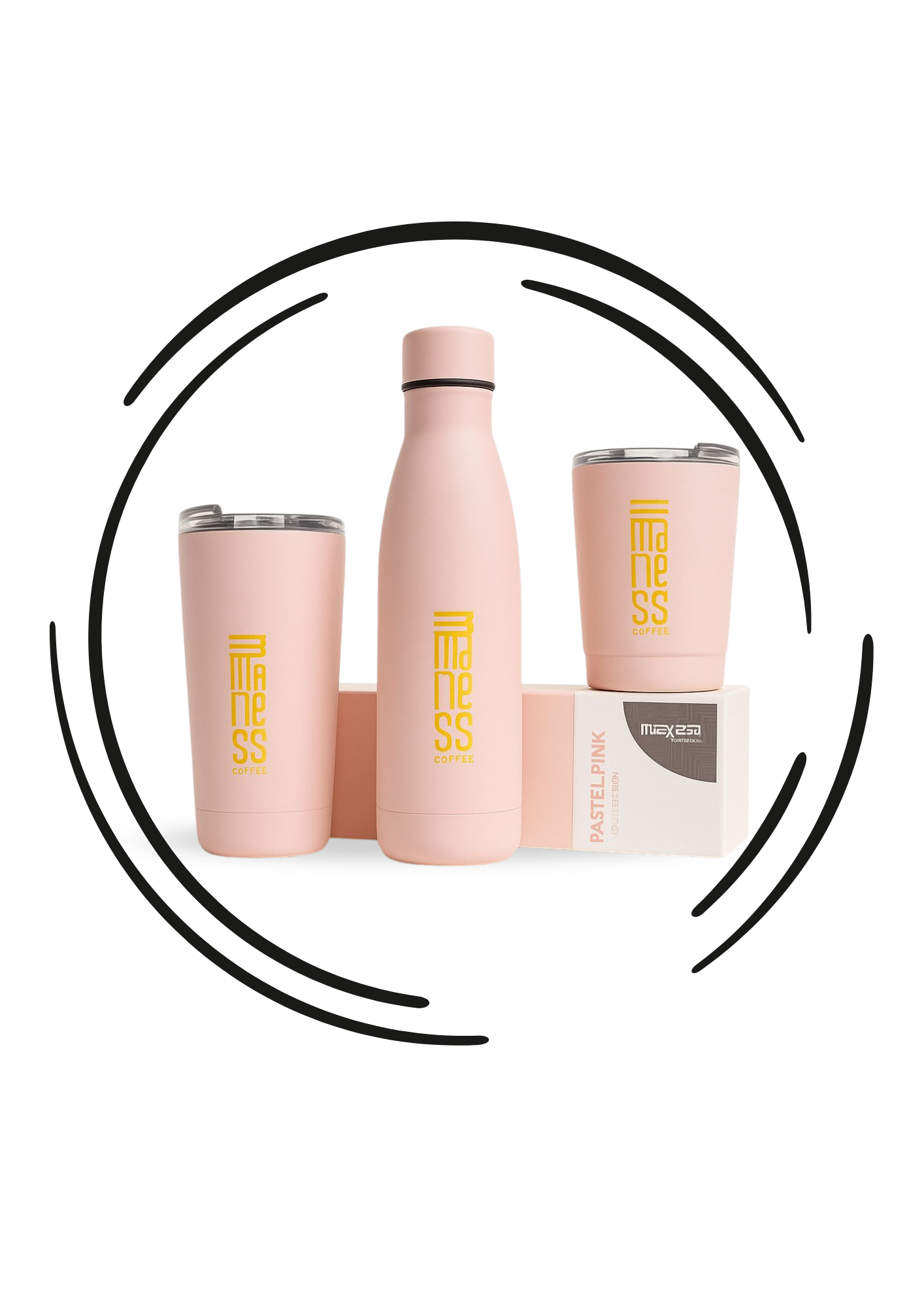 Botella TERMO Madness Coffee 500ml ROSA