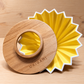Origami cerámica M + Origami dripper madera