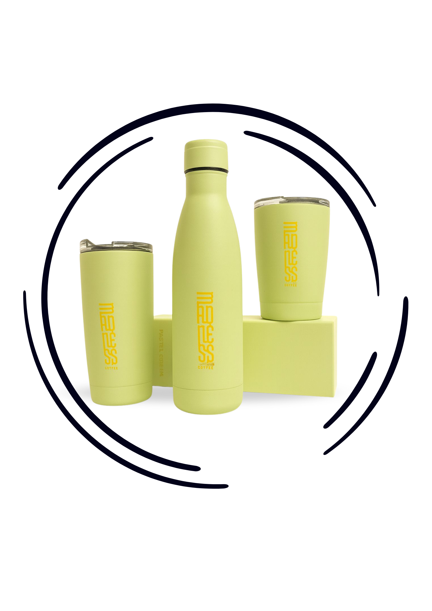 Botella TERMO Madness Coffee 500ml VERDE