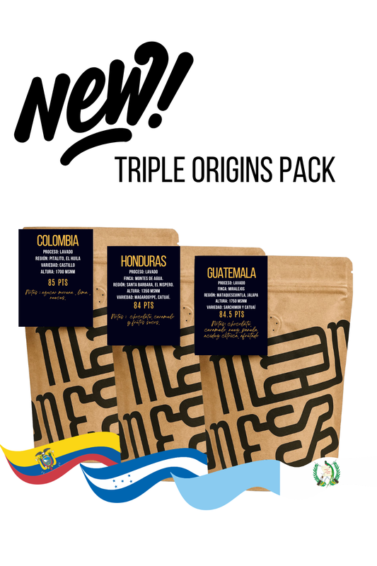 TRIPLE ORIGINS PACK ( 3 X 250GR) - ver descripción