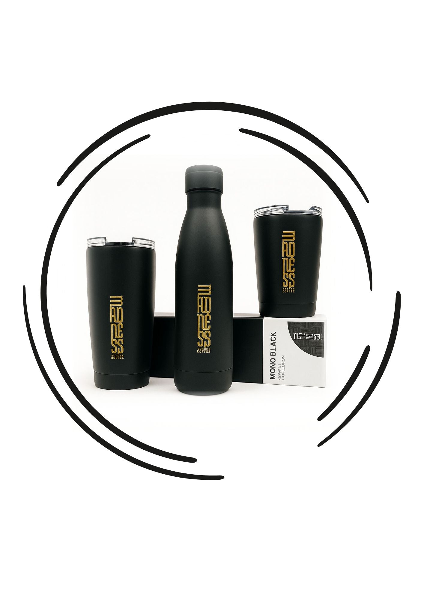 Botella TERMO Madness Coffee 500ml NEGRO