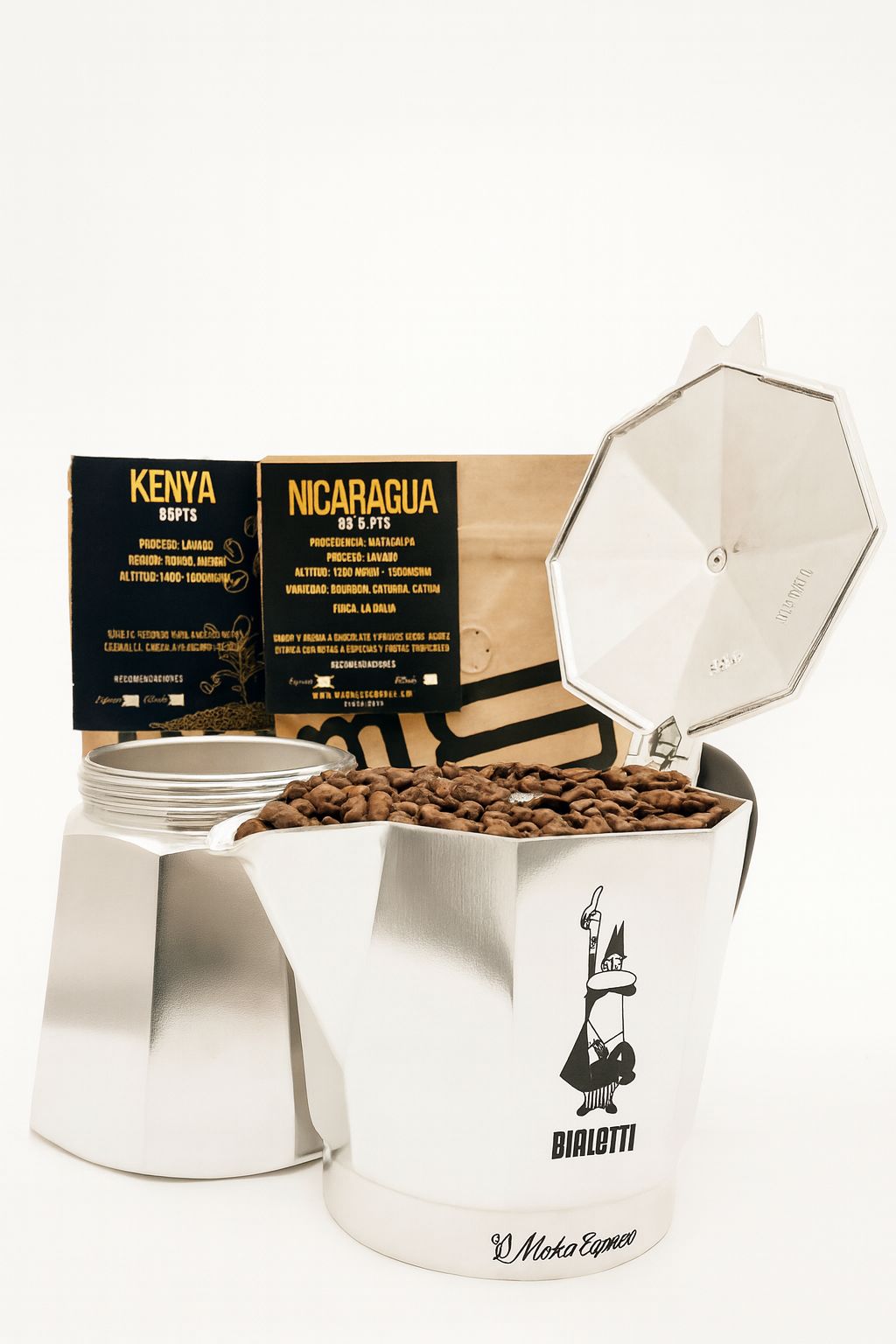 PACK BIALETTI CLASSIC 12 TAZAS + 2 BOLSAS DE CAFÉ