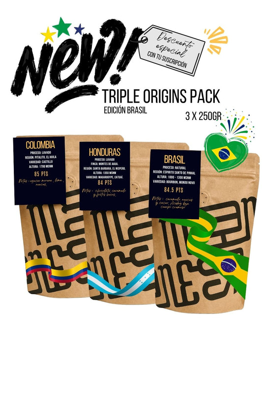 TRIPLE ORIGINS PACK ( 3 X 250GR) - ver descripción